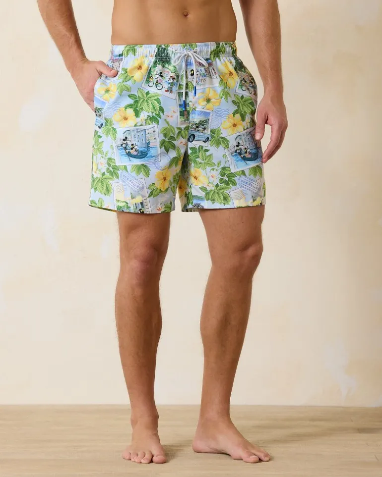 Disney Naples Postcard to Paradise 6-Inch Swim Trunks