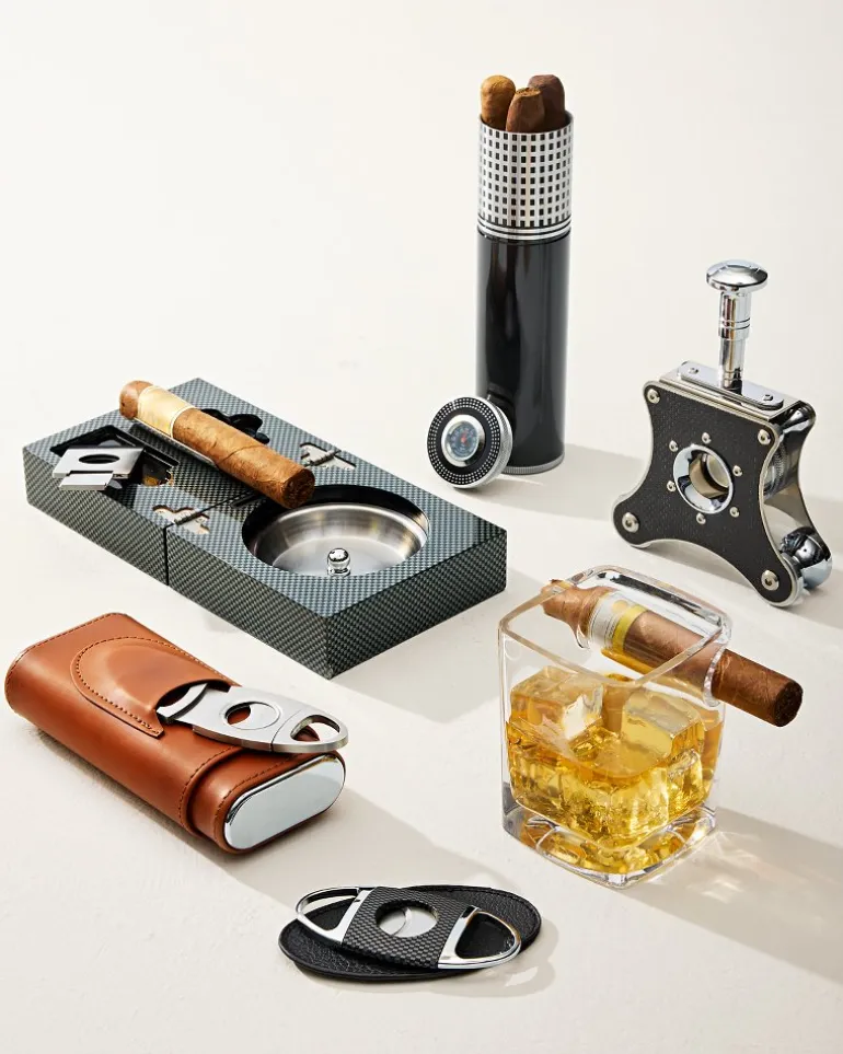 Etched Marlin Corkcicle® Cigar Glass