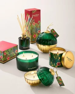Evergreen 8.5-oz. Etched Ornament Candle