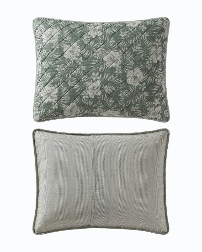 Hibiscus Jungle Reversible 3-Piece Full/Queen Quilt Set