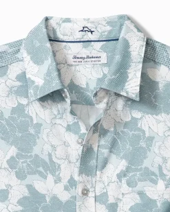 San Lucio Cali Blooms Stretch Knit Shirt