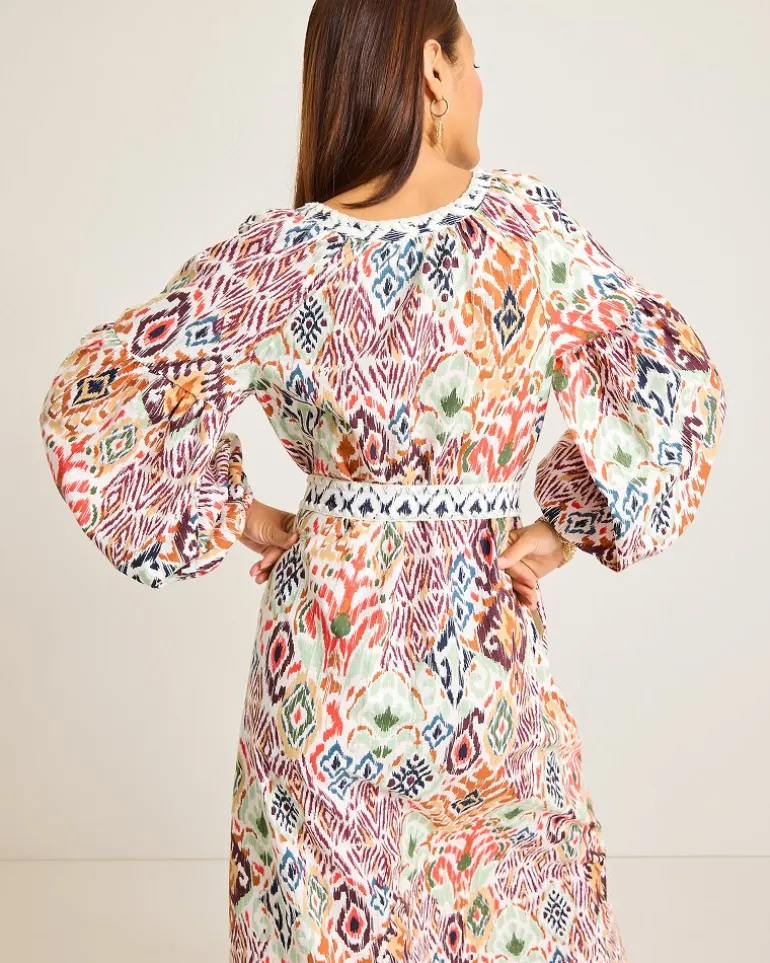Vista Cove Long-Sleeve Midi Dress